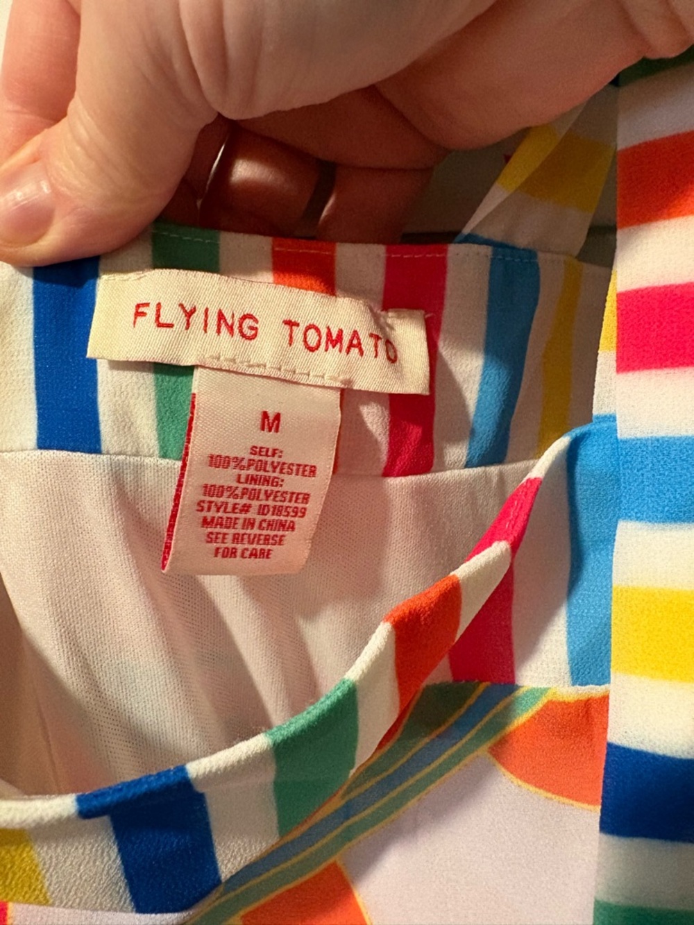 Flying Tomato Multi‑Color Tie‑Shoulder Maxi Dress - Picture 4 of 5